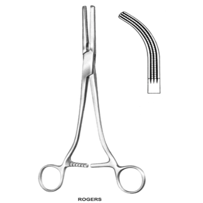 Rogers Hysterectomy Forceps, Fig.3, 24.5Cm