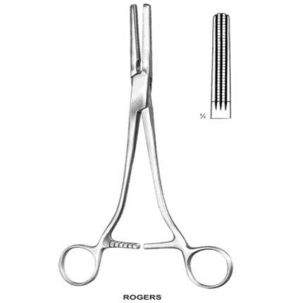 Rogers Hysterectomy Forceps, Fig.1, 21.5Cm