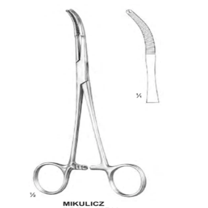 Mikulicz Peritoneal Clamp Forceps, 18cm
