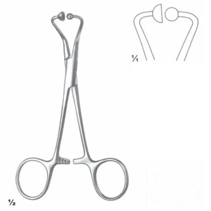 Forceps Artery Forceps Straight 11.5Cm For Paper Clothes