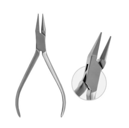 Adams Pliers Medium With One Smooth, Rectangular And One Smooth, Rounded Beak