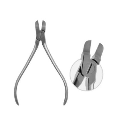 Angle/ Tweed Ribbon Arch Pliers For Applying Torque To Square With Hard Metal Inserts