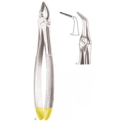Extracting Forceps Fig 46 L Very Fine Upper Roots, Gripping In Depth, Diamond-Coated Jaws