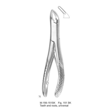 Extracting Forceps Teeth And Roots, Universal Fig 151 Sk