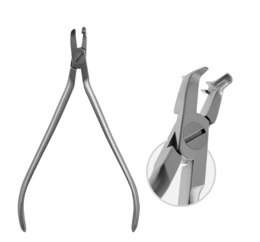 Hammer Head Pliers For Bending Nicled - Titanium ,With Two End Fit Togehter Like Tongue And Groove