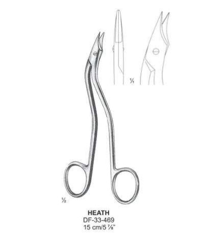 Heath Ligature Scissors, 15Cm