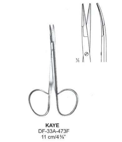 Kaye Dissecting Scissors, Cvd, 11 Cm