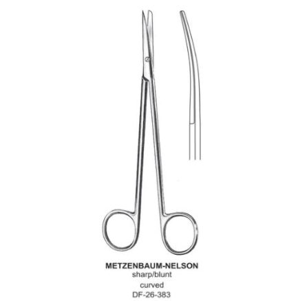 Metzenbaum-Nelson Dissecting Scissor, Cvd, Sh-Bl, 20Cm