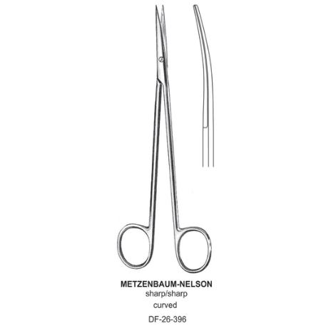 Metzenbaum-Nelson Dissecting Scissor, Cvd, Sh-Sh, 25Cm