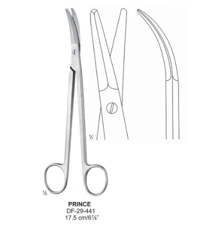 Prince Tonsil Scissors, 17.5Cm