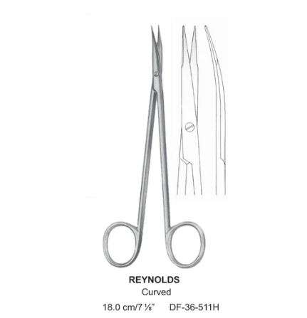 Reynolds Fine Operating Scissors, Cvd, 18.0Cm