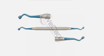 Dental Serrated Bone Packer Plugger Serrated Tips BLUE